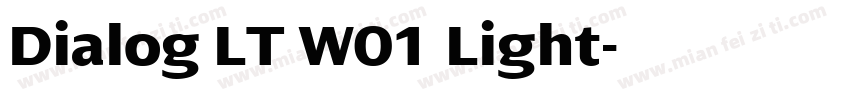Dialog LT W01 Light字体转换
